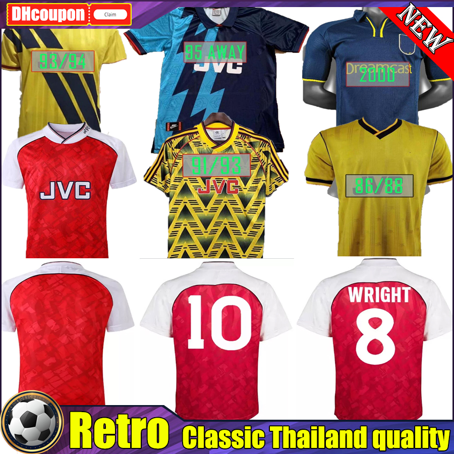 

Ian 1990 1992 Wright retro soccer jerseys Tony Cole ROCASTLE Dixon Campbell Merson Smith classic vintage football shirt, 05