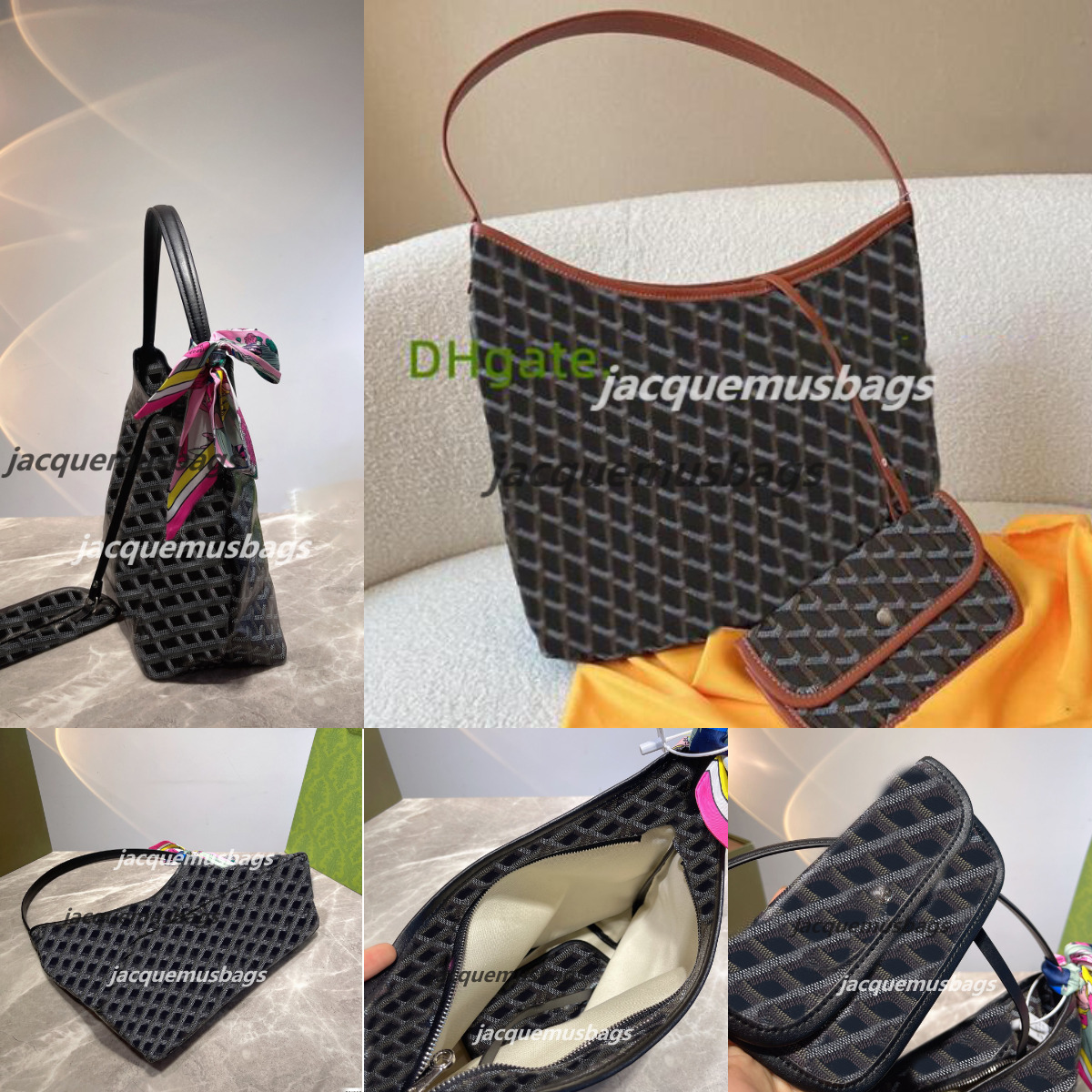 

Sac Hobo Boheme Tote Bags Cross Body Goya Sling Shopping Designer Luxury Large Capacity Totes Shopper Bag Wallets Leather Purse Beach Handbags, Color 4