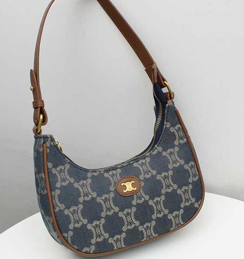 

womens designer bag underarm French stick bags 23 new crescent handbag Shoulder fashion brand Bag, Blue8