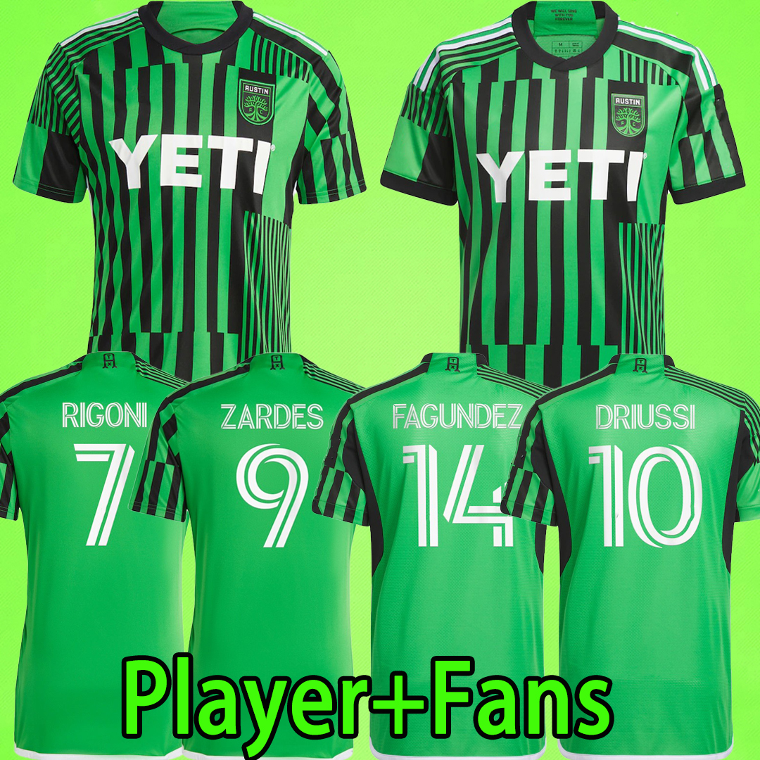 

2023 2024 Austin FC soccer jerseys Fans Player version 23 24 football shirts T RIGONI ZARDES FAGUNDEZ DRIUSS Inaugural Djitte Driussi Ring Cecilio Fagundez URUTTI, 2023 new