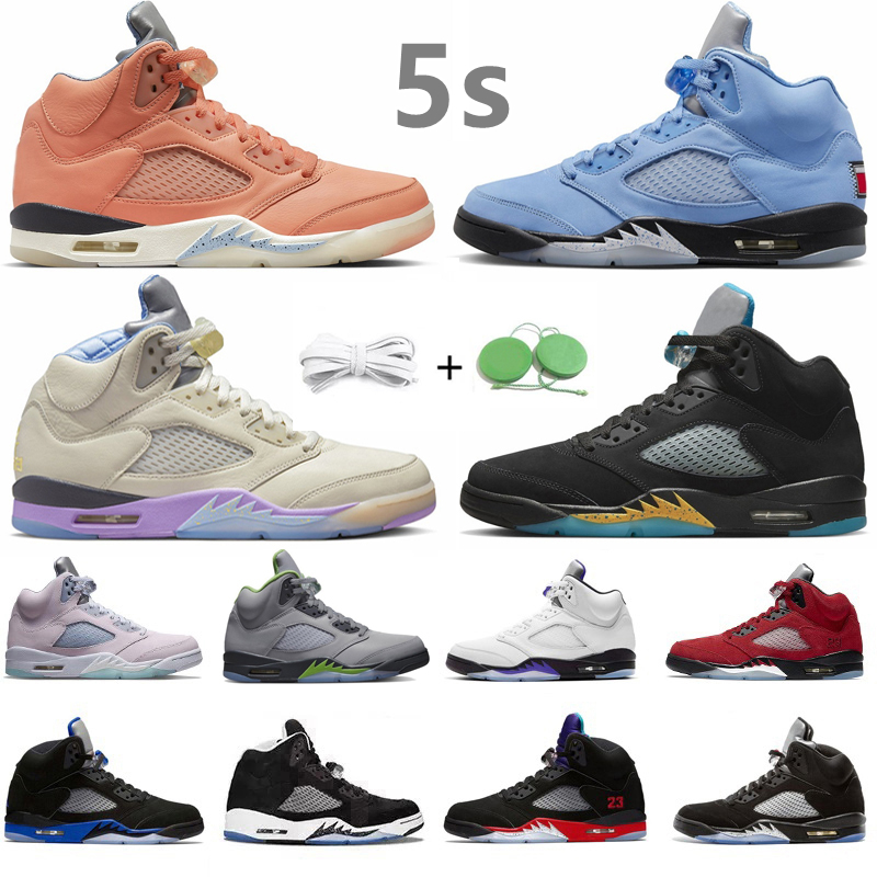 

Jumpman 5 5s Men Basketball Shoes University Racer Blue Sail Crimson Bliss Raging Bull Shattered Backboard Easter Green Bean Metallic Mens Trainer Sports Sneakers, Color#10