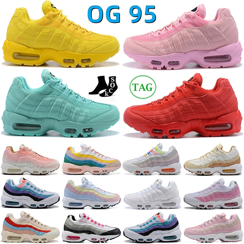 

2023 OG 95 Designer Running shoes Triple Pink White Gradient 95s Red Next Nature Rise Unity Ghost Pastel Yellow WMNS Cork Suede Aqua Cork Pink Womens Sport Sneakers T5