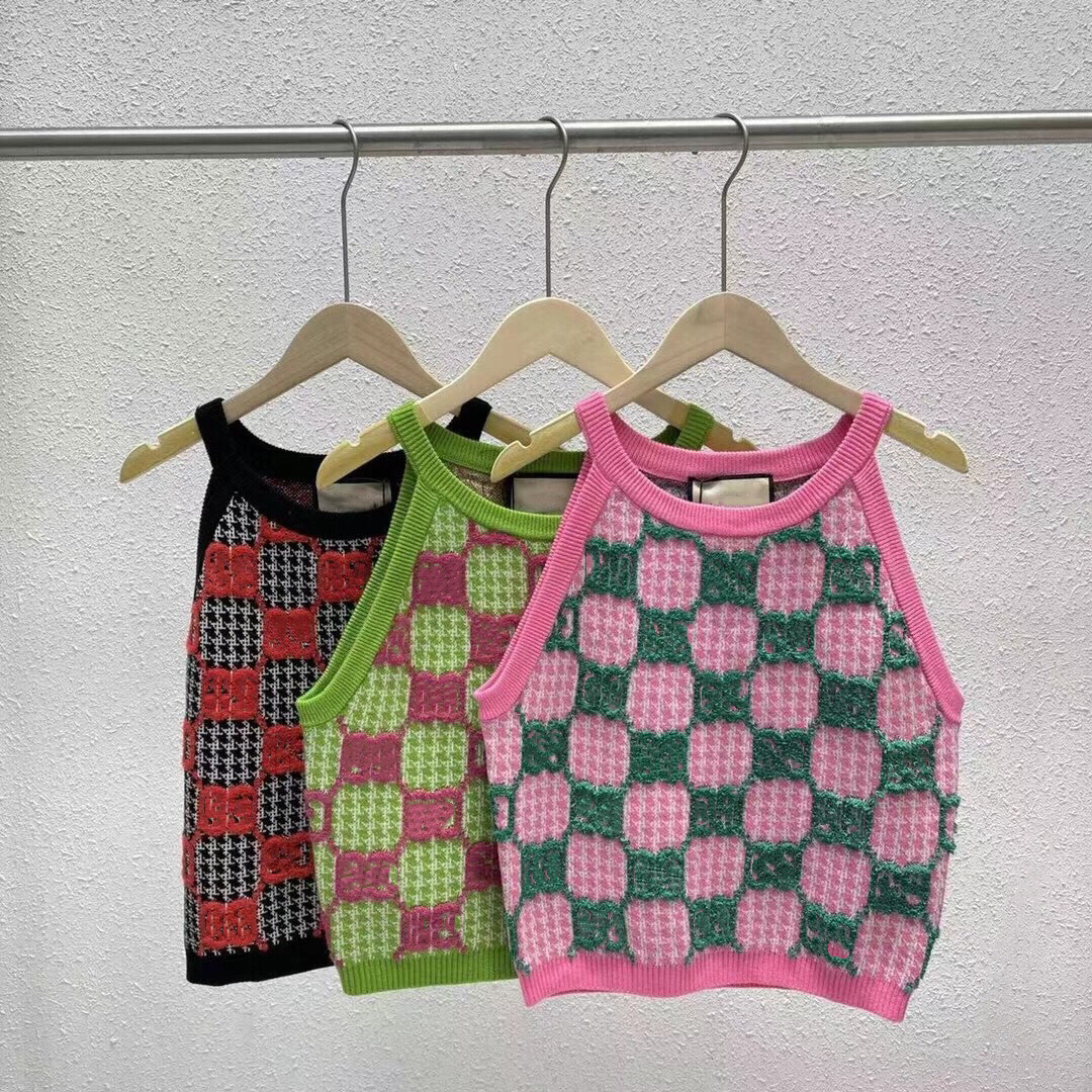 

Designer Runway Summer 2023 G Women' T-Shirt Fashion Chain Tanks Ladies Elegant Letter Tops Women Sleeveless Sexy Casual Tank Top, Pink