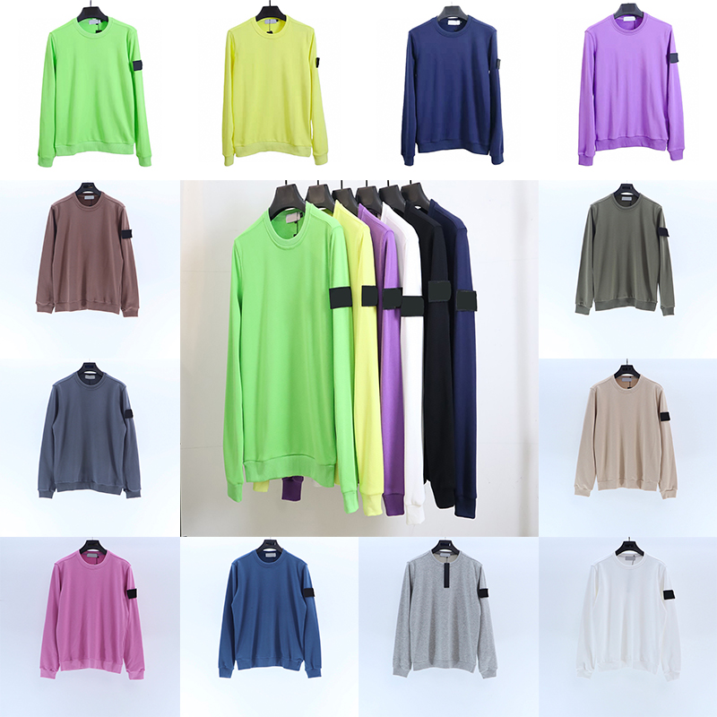 

Brand men's topstoney hoodies basic classic crewneck quality cotton embroidered armband hoodie, 10