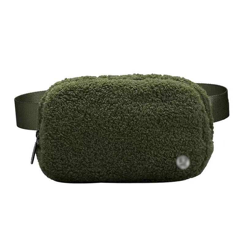 

Fashion Fanny Pack Fleecy Everywhere Women's Chest Belt Bags Lulu Women Yoga Nylon Outdoor Sports Bum bag Luxury Designer Handbag Teddy Fanny Pack Shoulder Waist, Nylon-black