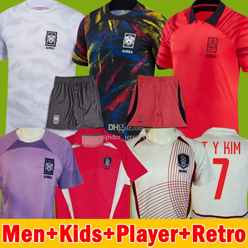 

22 23 South Korea soccer jerseys I B HWANG H M SON K I LEE 2022 2023 Football Shorts goalkeeper pre-match shirt Long sleeve spider jersey Un, 2022 away kids kits