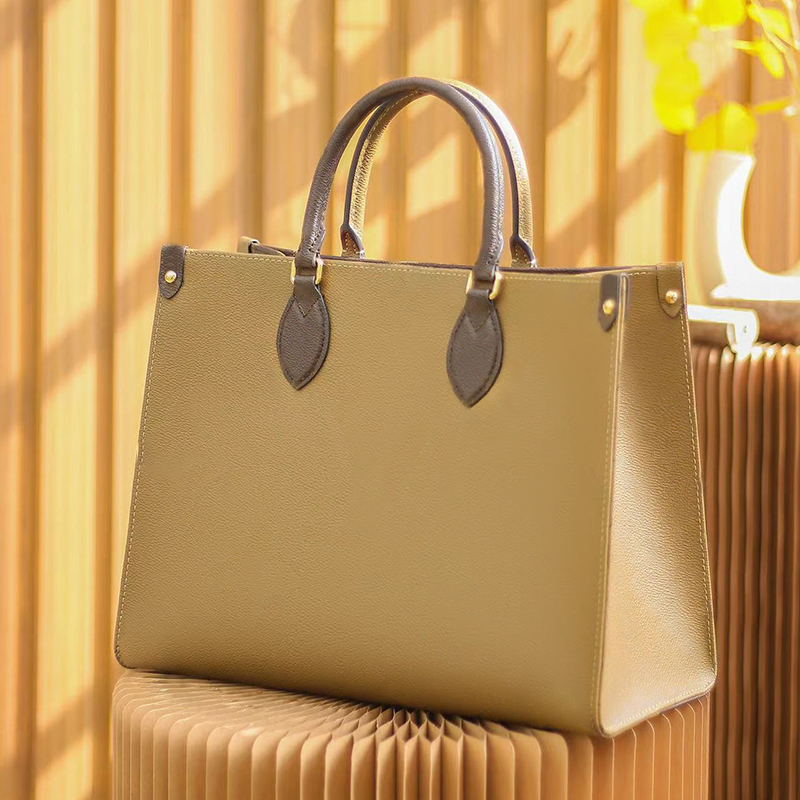 

Luxury Tote bag Designer Hanhbag Genuine leather Shopping bag 41CM ONTHEGO 45320 Delicate knockoff Shoulder Bag With Box YL006, M57640