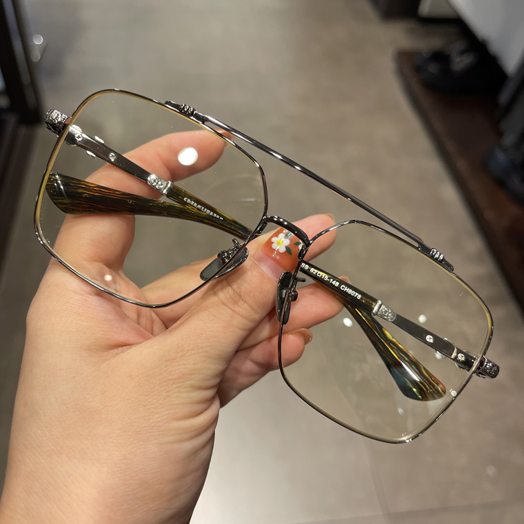 

Brand Designer Optical Glasses Frame Men Women Myopia Eyewear Big Square Frame Eyeglasses Fashion Metal Spectacle Frames with Original Box