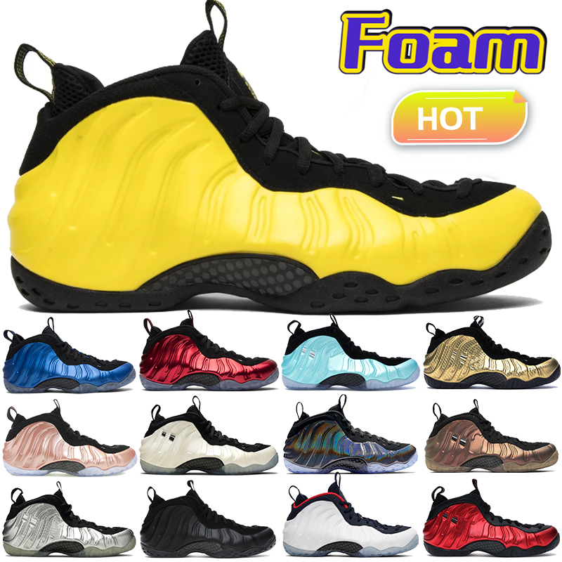 

Mens Foam basketball shoes One Wu Tang Yellow Anthracite rust pink Hologram designer Sneaker Pro Dr Doom Pearl posites womens trainers flats men sports sneakers