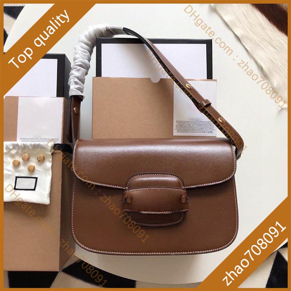 

10A 1955 series shoulder bag medium 25cm saddle handbags women's fashion crossbody bagss genuine leather messenger bags purse273K, With box