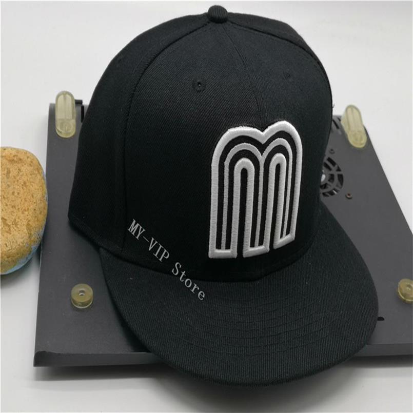 

Ready Stock Mexico Fitted Caps Letter M Hip Hop Size Hats Baseball Caps Adult Flat Peak For Men Women Full Closed268g