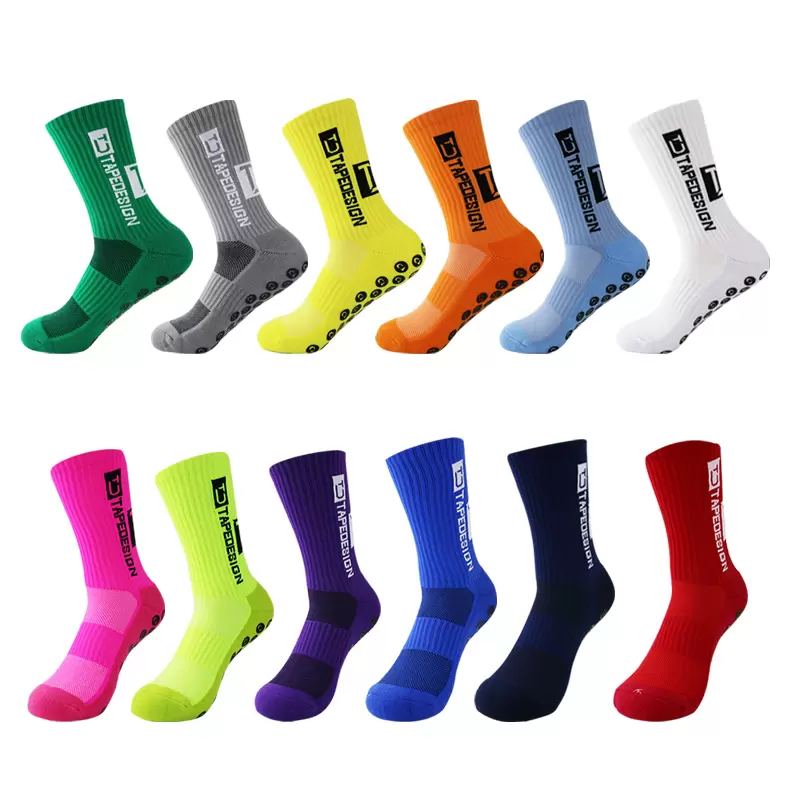 

2023 New ANTI SLIP Football Socks Mid Calf Non Slip Soccer Cycling Sports Socks Mens mens pantyhose, suspender pantyhose