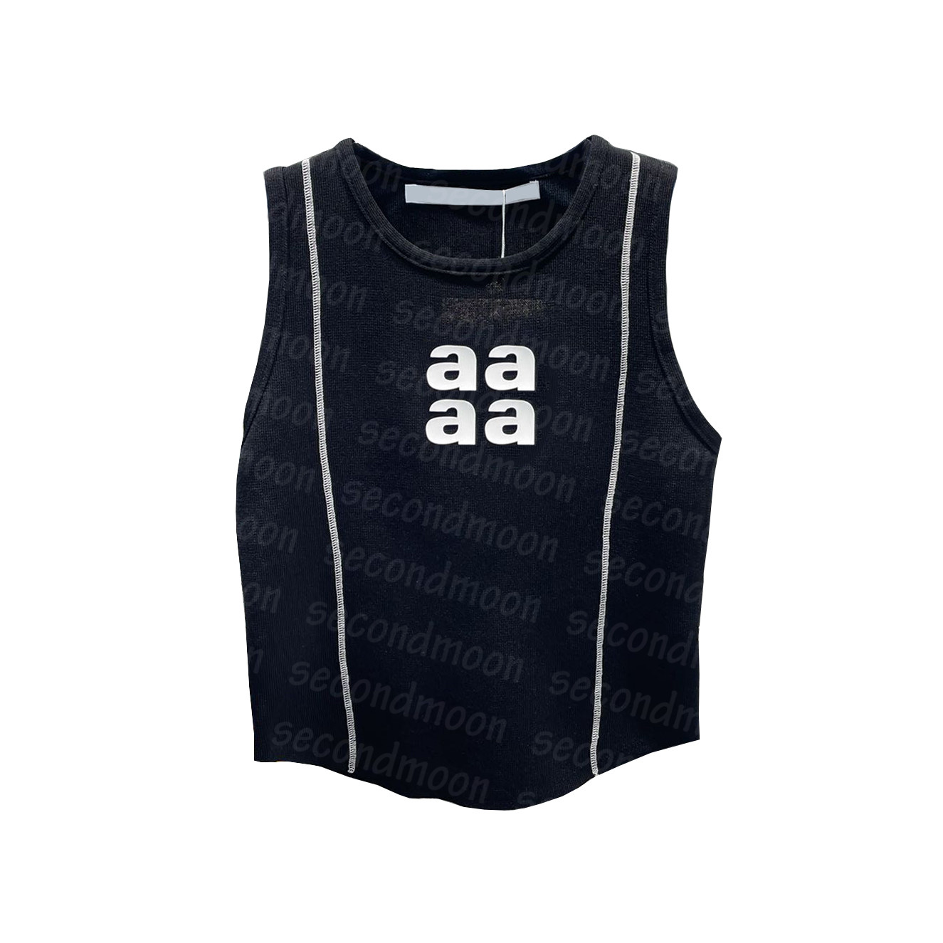 

Summer Breathable Tank Tops Women Casual Knits Tees Letter Print Knitted Top Gym Fitness Vest, White