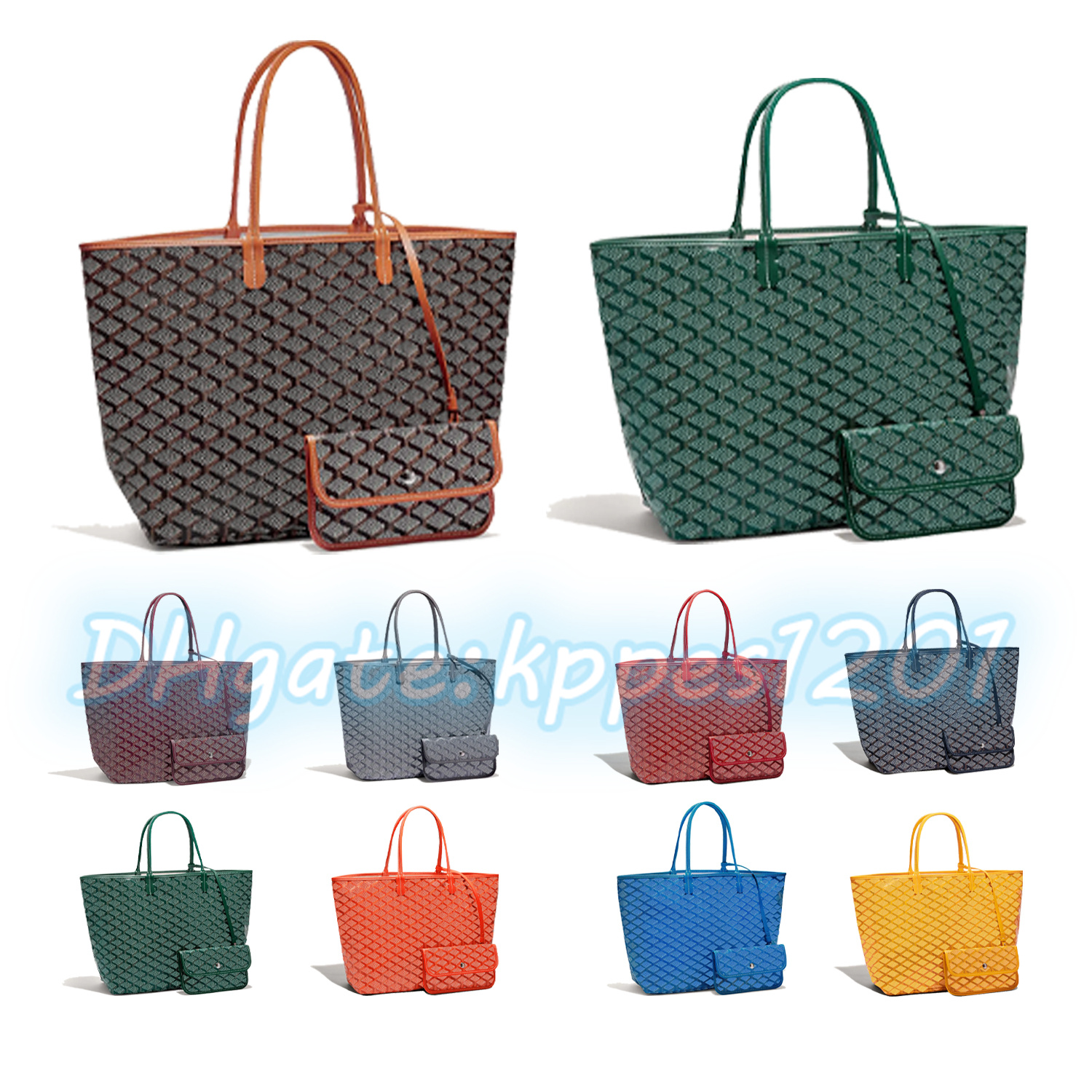 

large Casual Totes lady fashion Luxury Beach handbag shopping cross body shouder bag mens womens Designer Genuine leather clutch bags pochette with mini coin pocket, White