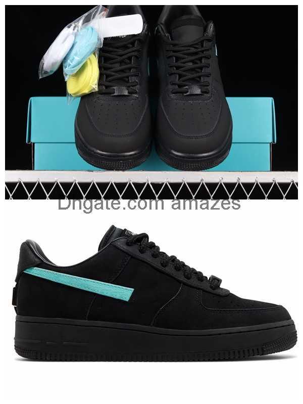

New AF 1 Low Co. 1837 Mens Womens Running Shoes 1s Sports Black Multi Blue Color Sneakers DZ1382-001 for size EUR 36-45