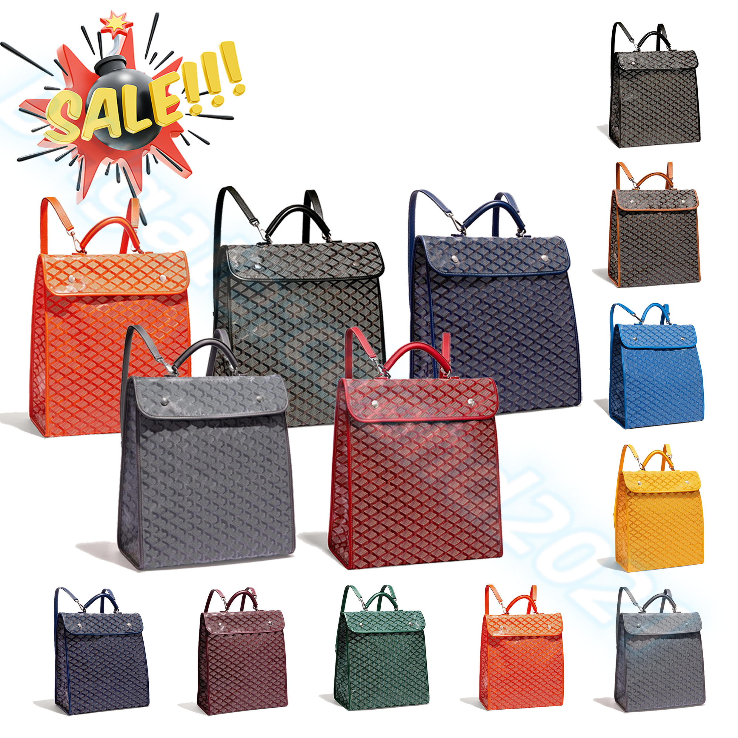 

Luxury Designer 7A quality goya backpack school bag CrossBody tote gy bookbags back womens backpack mens Rucksack leather large clutch Backpacks travel Tote bag, Yellow