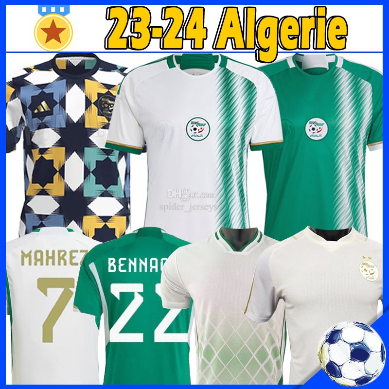 

22 23 Algerie soccer jerseys 2022 Fans Player version MAHREZ BRAHIMI BENNACER Algeria special jersey men kids maillot de football shirts training uniforms top, Aerjiliya 2022 home player