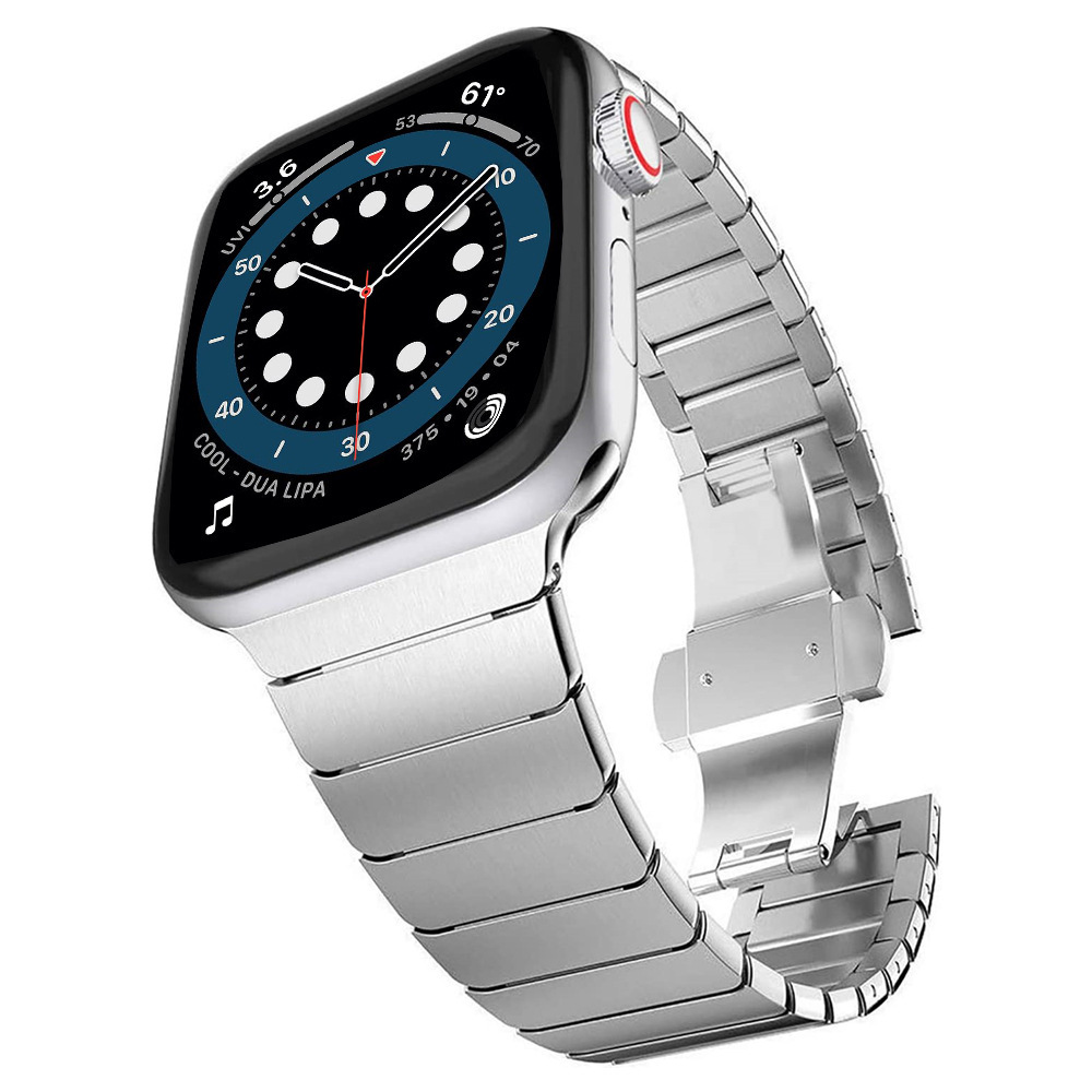 

Link Bracelet Correa For Apple Watch Series Ultra 8 7 6 SE 5 4 3 For iWatch 40mm 41mm 44mm 45mm 49mm Stainless Steel WatchBand