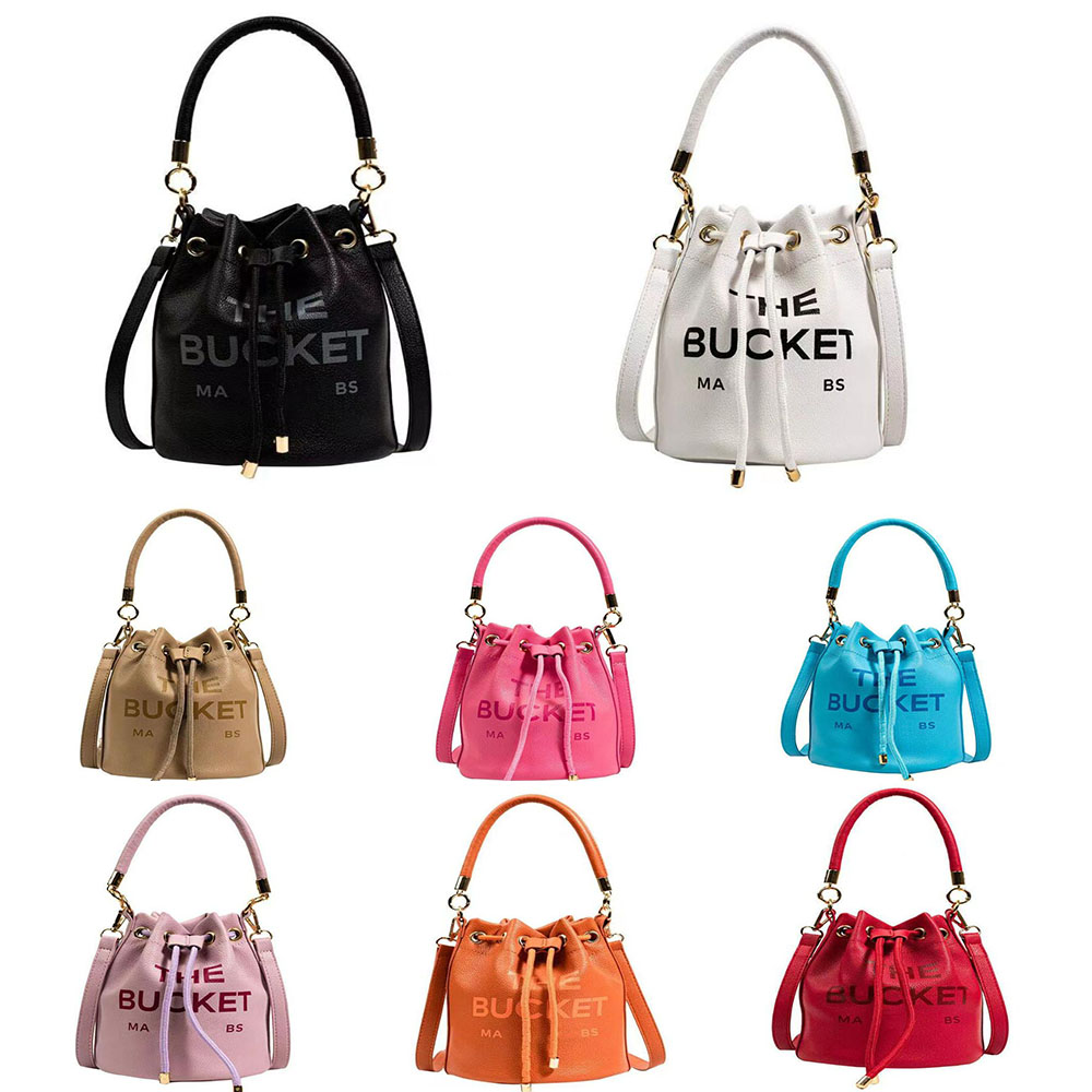 

Lady Luxury the leather bucket bag Womens men Designer marc tote classic Drawstring shoulder fashion wallet buckets top handle purses handbag Crossbody Unisex bags, 10