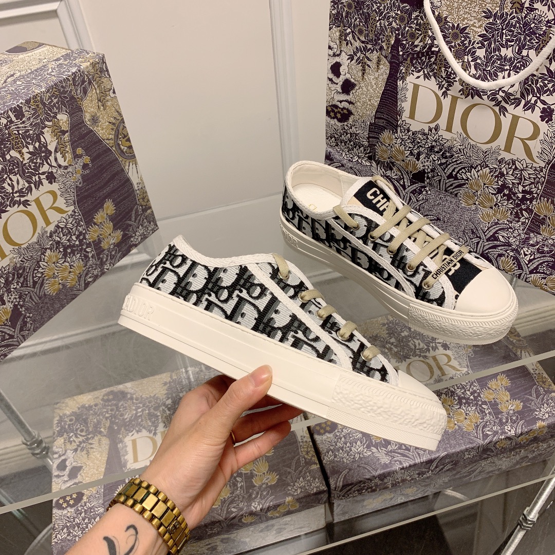 

Women shoes Walk'n'Dior sneaker Oblique Embroidered Cotton EU size 35-42, 13