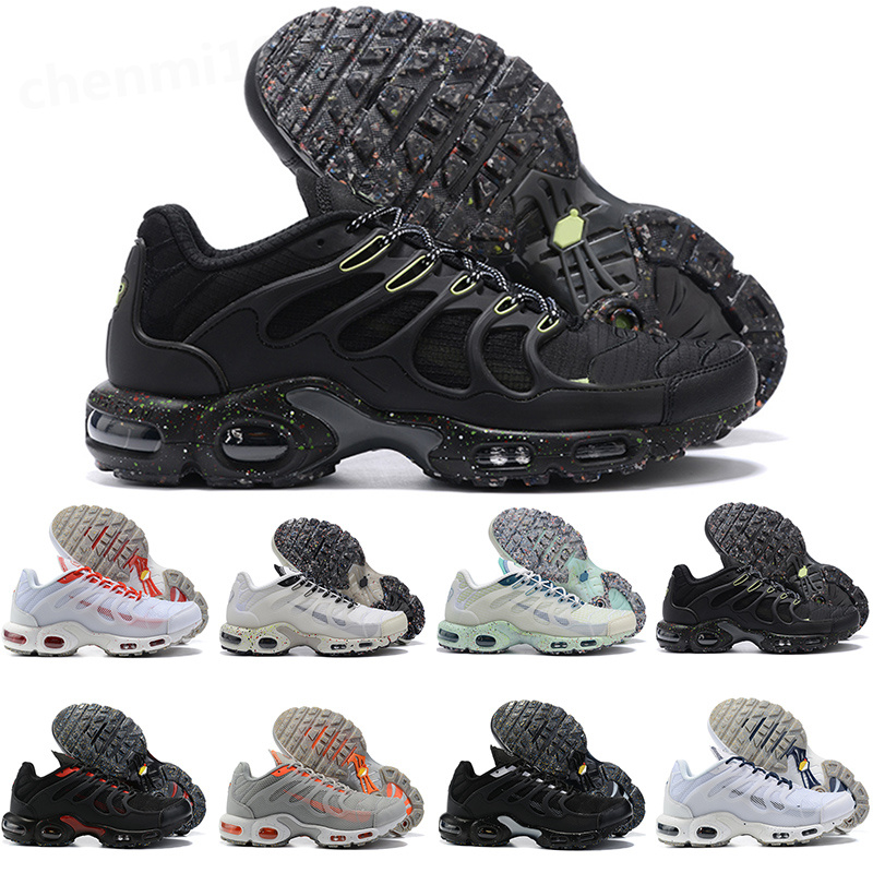 

tn plus terrascape running shoes tns men women Unity Black White University Blue Grape Gold Bullet Hyper Sky Blue Fury Jade mens womens trainers outdoor sneakers c31, Color 1
