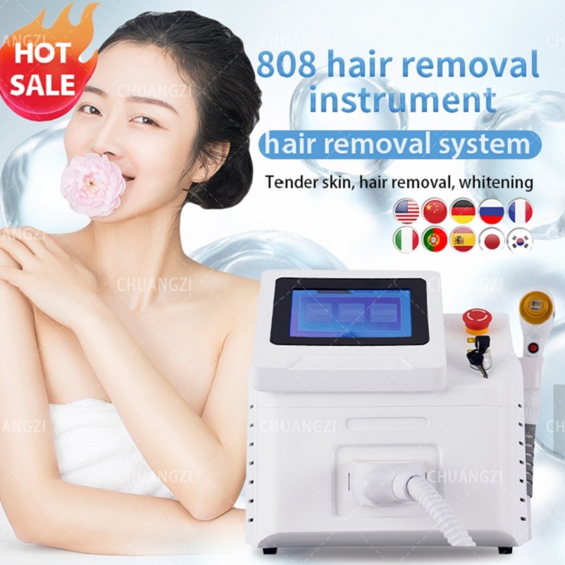 

Portable 3 wavelength Diode Laser Epilator 755 808 1064nm Permanent Painless Hair Removal Machine For Salon 2023 Skin Rejuvenation