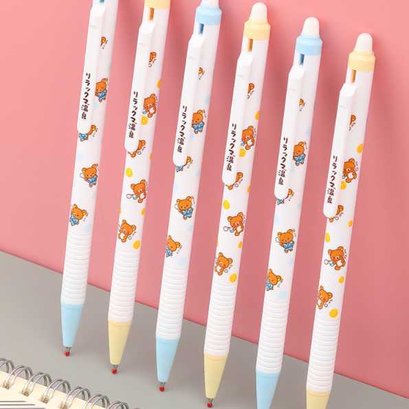 

Gel Pens 2 pcslot Cute Rilakkuma Bear Erasable Blue Ink Gel Pen School Office Supply Stationery Cute Gel Pens Gift Prizes J230306