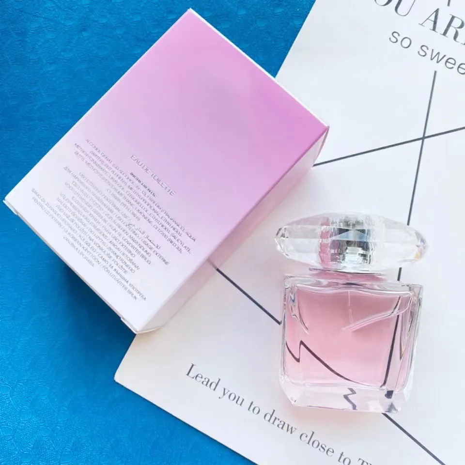 

Woman Perfume Fragrance 90ml Eau De Toilette Long Lasting Smell EDT Lady Girl Pink Diamond Parfum Cologne Spray Fast Ship
