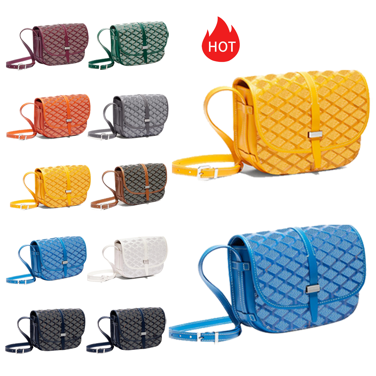 

New tote GY fashion messenger Bag envelope Cross Body Luxury Designer satchel postman handbag menswoman Wallets Genuine leather Pochette Shoulder Bags purse, White