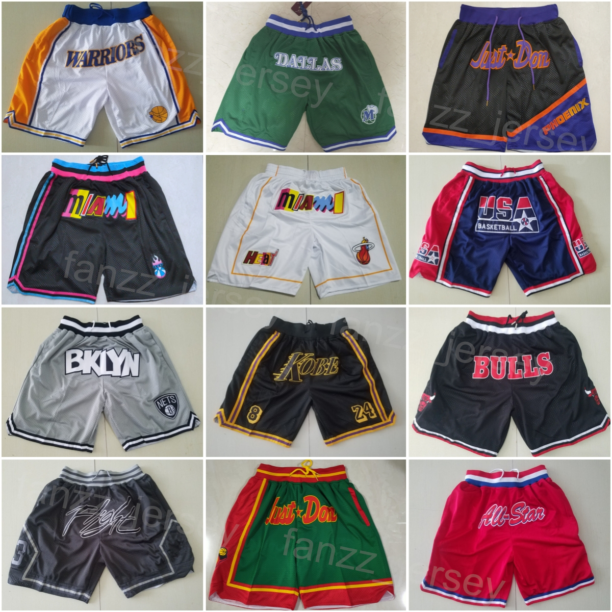 

Men Basketball Sport Zipper Fly Shorts Pocket Just Don Wear Sweatpants Western Eastern Running Elastic Waist Pant Eric Gordon Bam Adebayo Wendell Carter Jr Running, Photo o