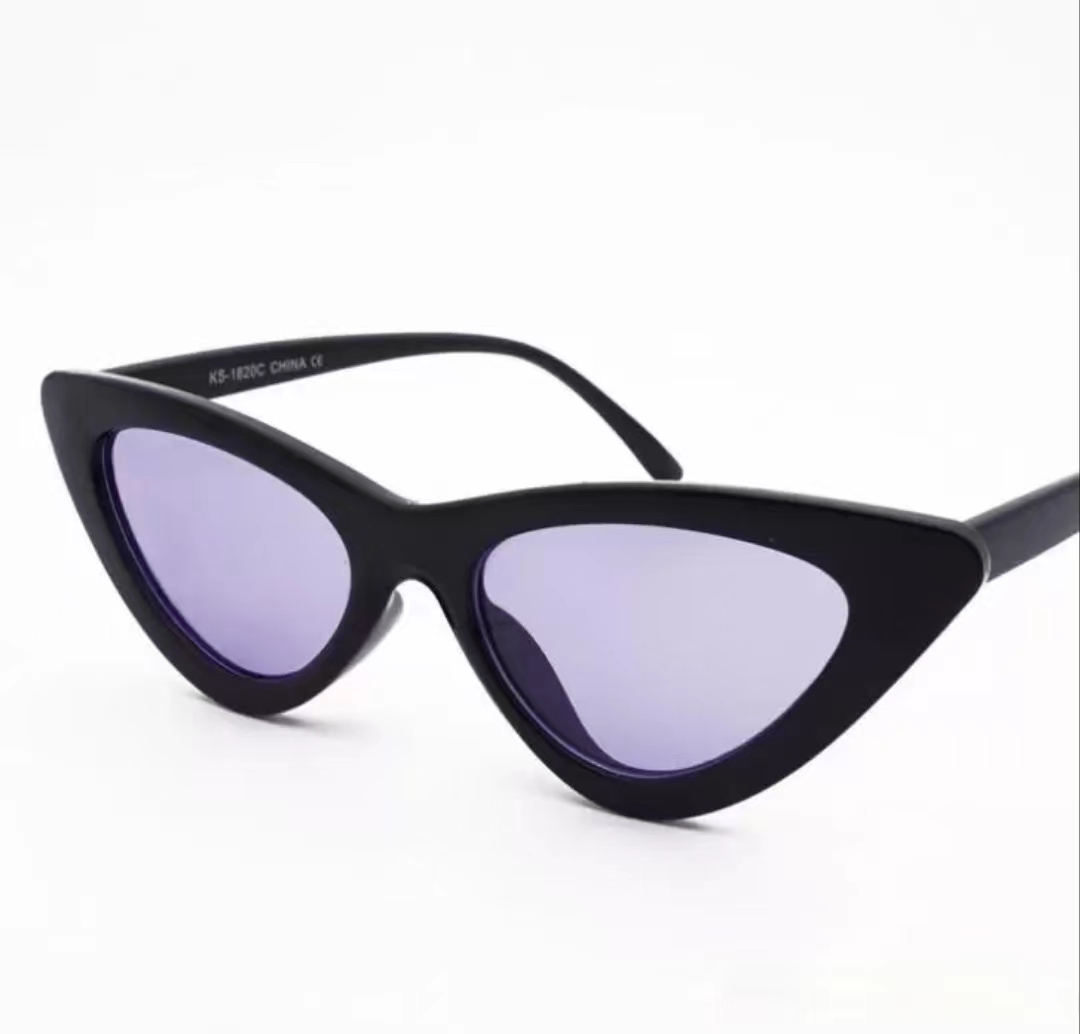 

New Women Colored Lens Cat Eye Sunglasses Brand Designer Inspired Retro Sun Glasses Shades 12pcs/ lot Free shipping