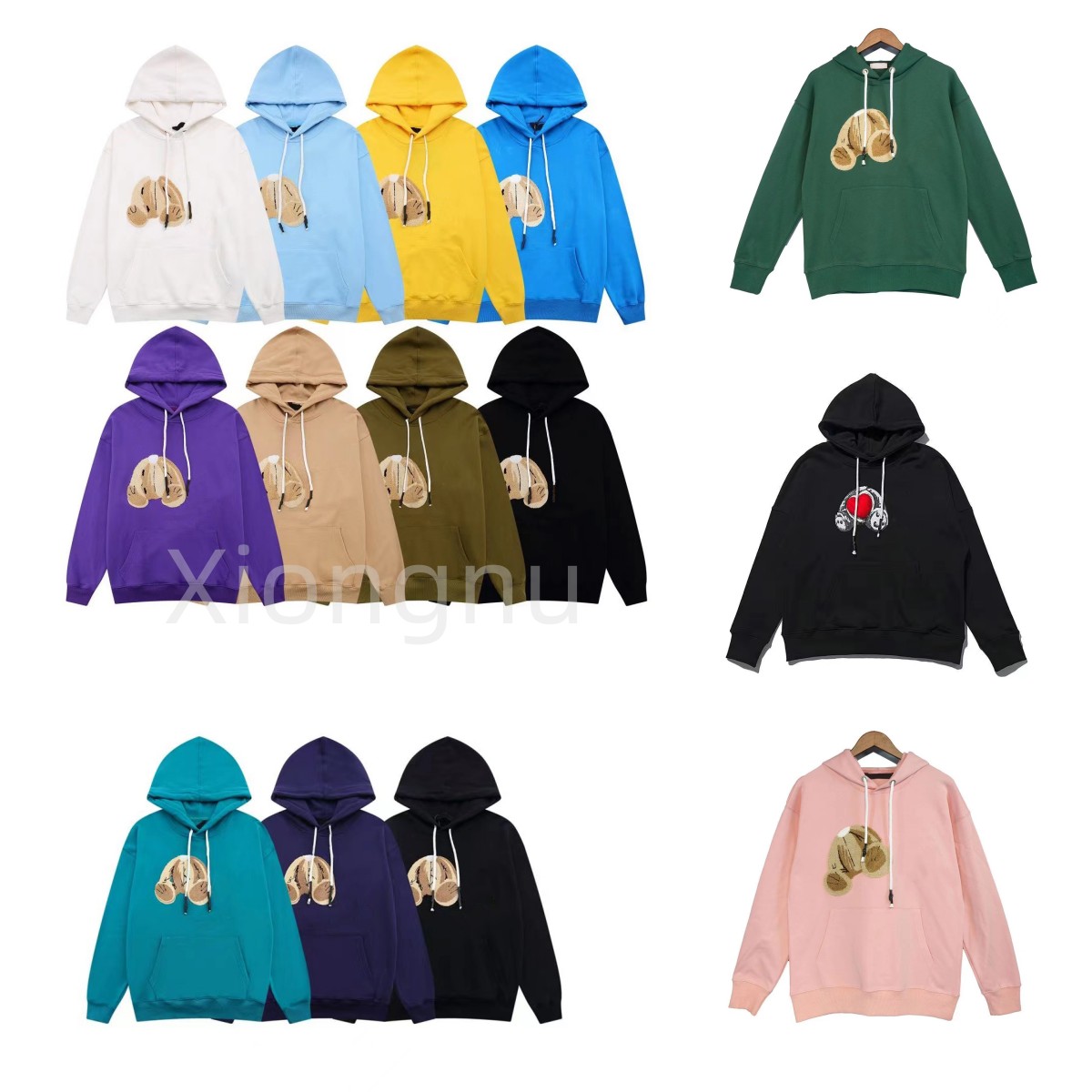 

Designer Bear Embroidery Hoodies Autumn Winter Men Women Hoodie Warm Sweater Fashion Pullover Sweatshirt Long Sleeve Loose Hoodie Couple Top, 22