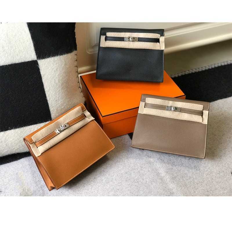 

Designer Kellies Bag Danse Dance Evcolor Hand-stitched Wax Thread Single-shoulder Cross-body Women's Backpack Zc, Gold brown gold buckle