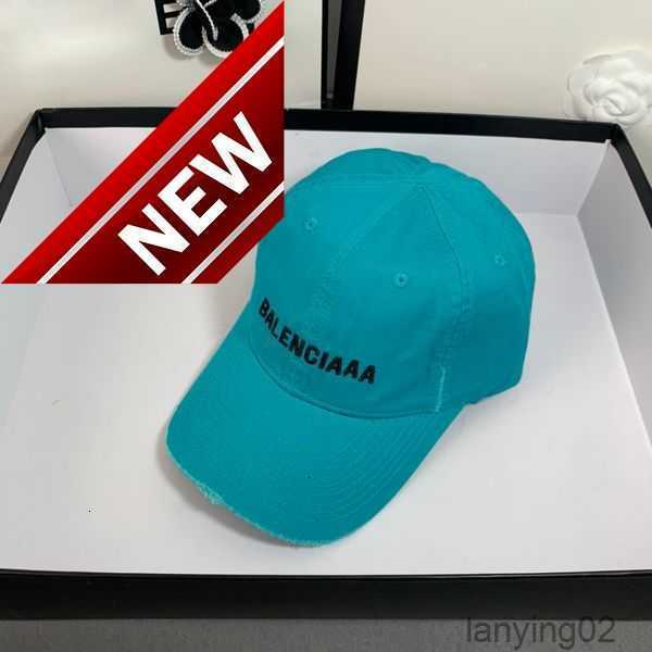 

Ball Caps Couple Sports Designer Cap Outdoor Travel Sunscreen Distressed Letters CasquetteFJM2, Blue