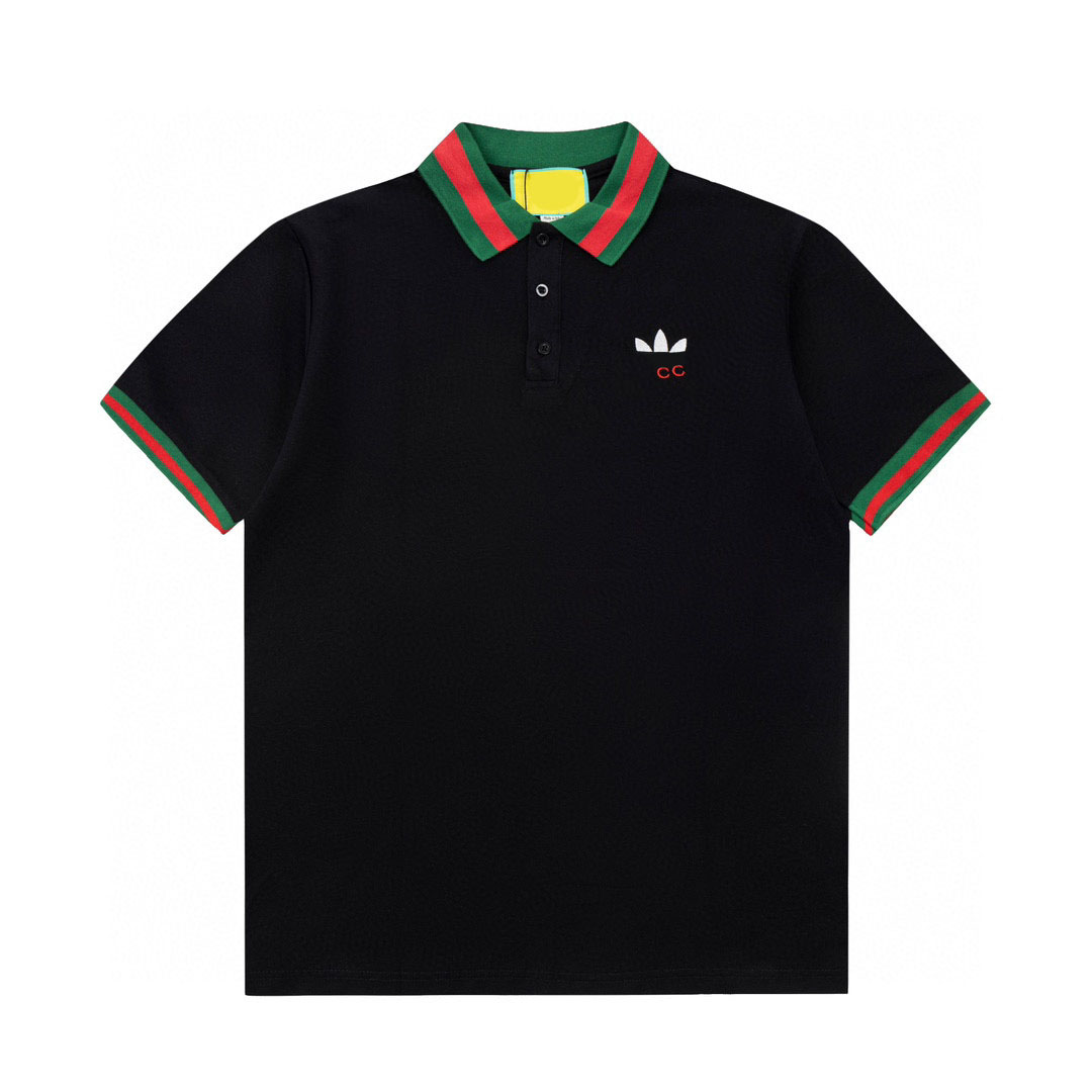 

Men's Plus Tees & Polos Round neck embroidered and printed polar style summer wear with street pure cotton q22wr