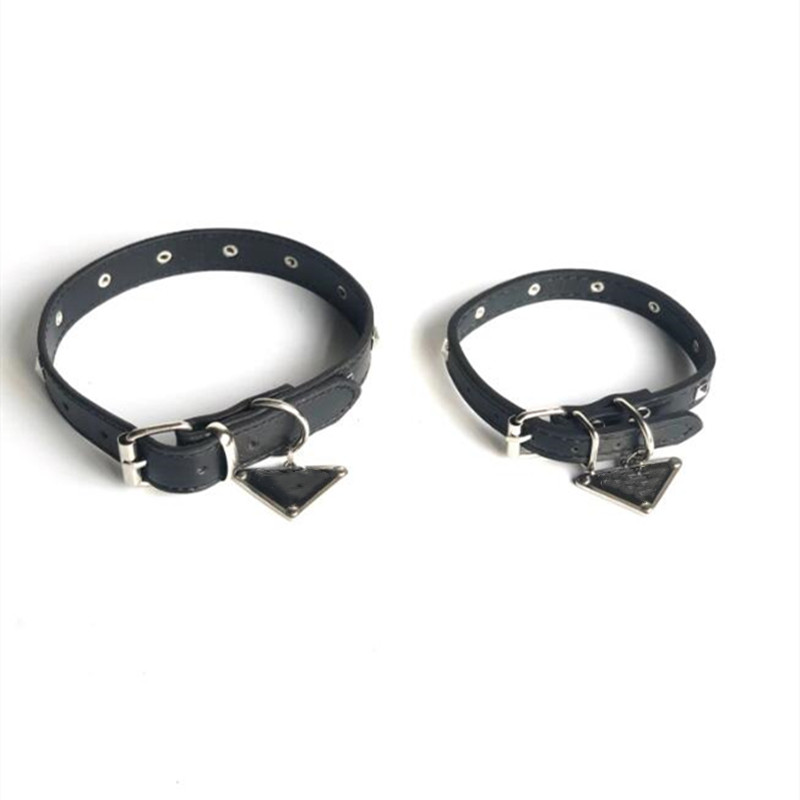 

Designer Dog Collar Leashes Set Letter P Classic Black Pattern Pet Collars for  Medium Large Dogs PS1799