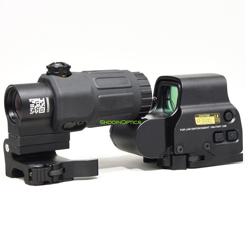 

Tactical Hunting Scopes Holographic 558 Red Dot Sight G33 G43 3X Magnifier Rifle Optics Scope 1913 20mm Picatinny Rail Mount COMBO