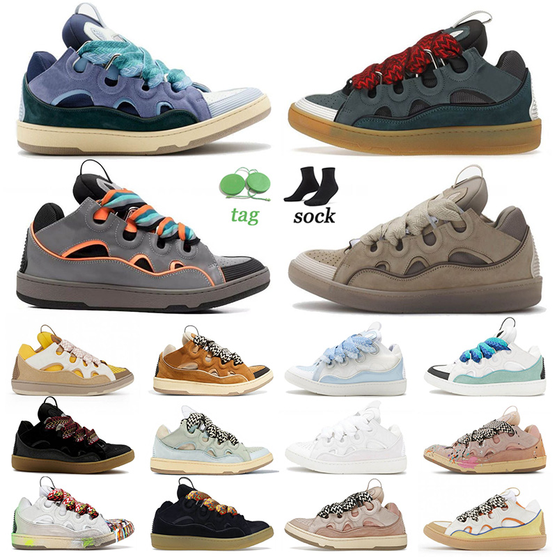 

Designer leather curb casual shoes dress shoes men women sneakers Grey Dark Green Light Blue Grey Orange Blue Grey Light Grey Blue Black Red Triple White