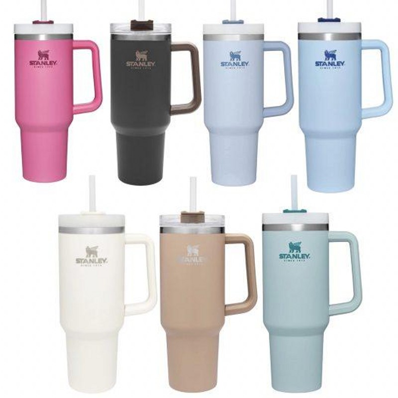 

Stanley Quencher H2.0 40oz Portable Car Tumbler Vacuum Water cups with Handle and Lid Double Wall Stainless Steel Insulated Cup Travel Beer Coffee Mug