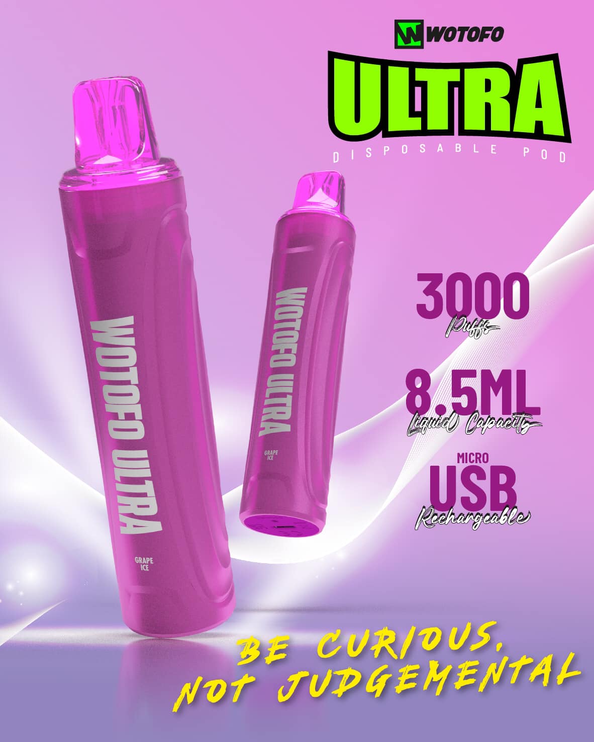 

Disposable Vape wholesale Authentic Wotofo Ultra 3000 Puffs Rechargeable Disposable mesh coil 8.5ml Tank 550 mAh