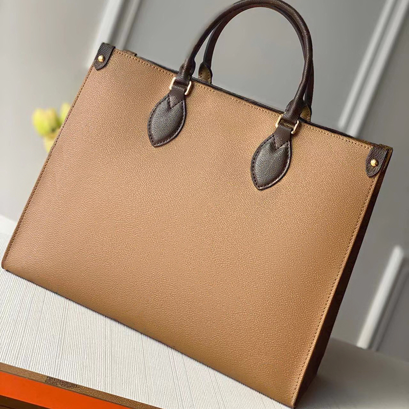 

High Imitation Designer Tote Bag OnTheGo GM 41CM Genuine Leather Handbag M45320 With Box ZL006