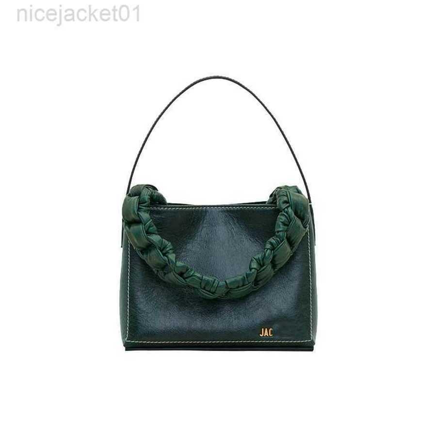 

Designer Bag Handbag Women's Ins Fashion Large Capacity Bucket Bag Women's Bag Design One Shoulder Messenger Bag Jac Bag Green Lss Lss, Small green