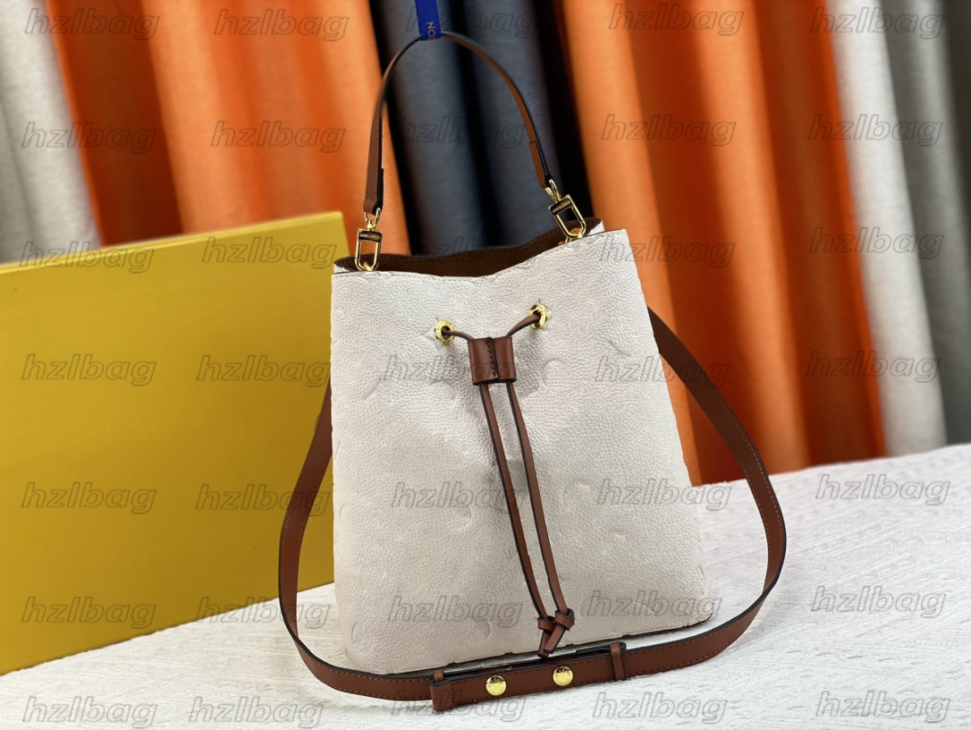 

Versatile Floral Embossed Bucket Bag for Women - NEONOE MM M45256/M45306/M44022 Crossbody Shoulder Purse/Wallet with Monograms, Color 03