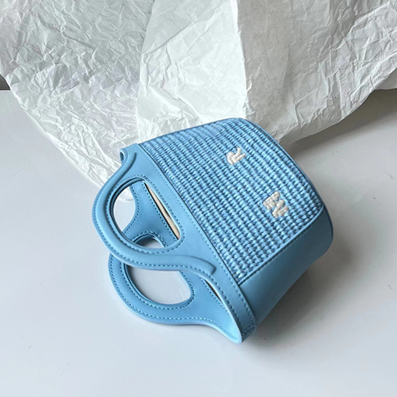 

Totes Designer Women handbags Tote Marn shopping bag handbag high Wicker Woven hobo fashion Beach Straw bags luxury designer travel Crossbody, Blue