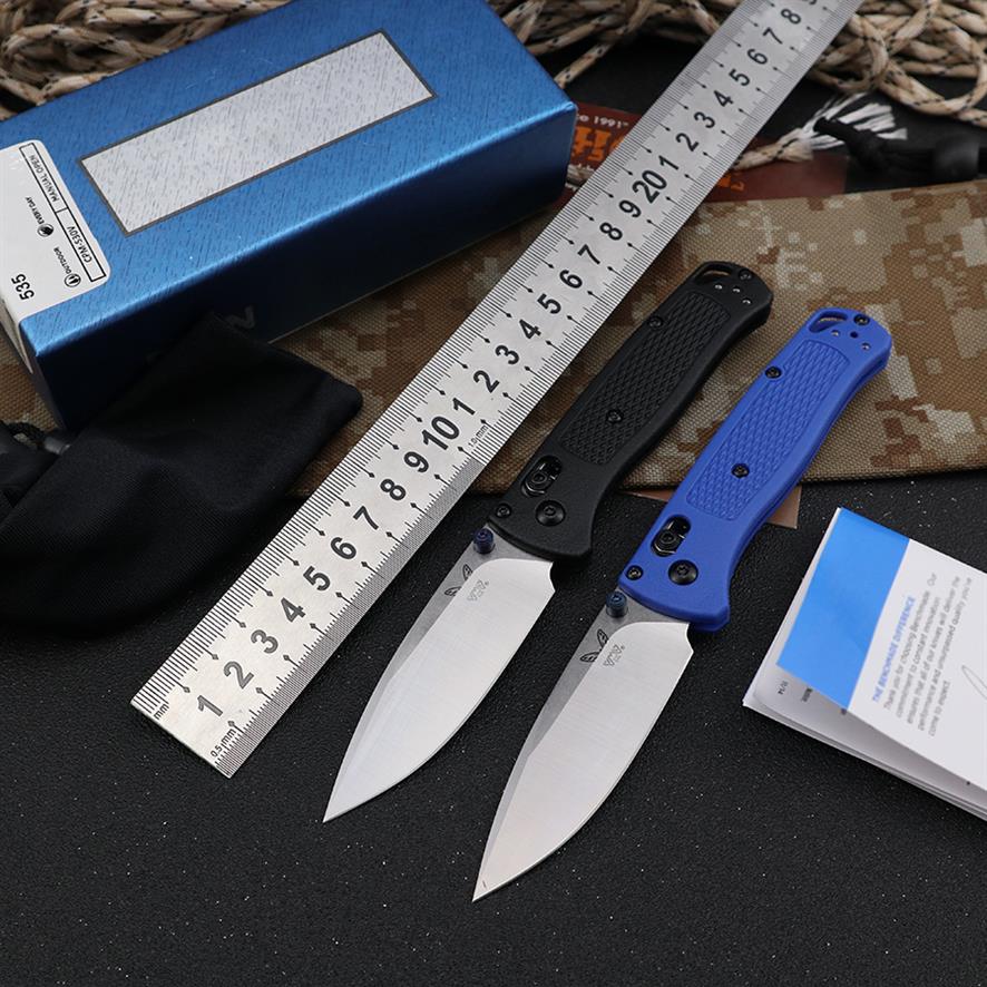 

Quality Butterfly BM 535 Folding Knife D2 Steel Blade G10 Handle OEM Pocket EDC Tools Outdoor Survival Camping Hunting Knifes Orig214g