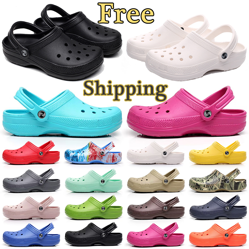 

Croc men women designer sandals clog mens summer beach slippers kids adult waterproof slides balck white pink womens Nursing Hospital outdoor shoes, Mauve