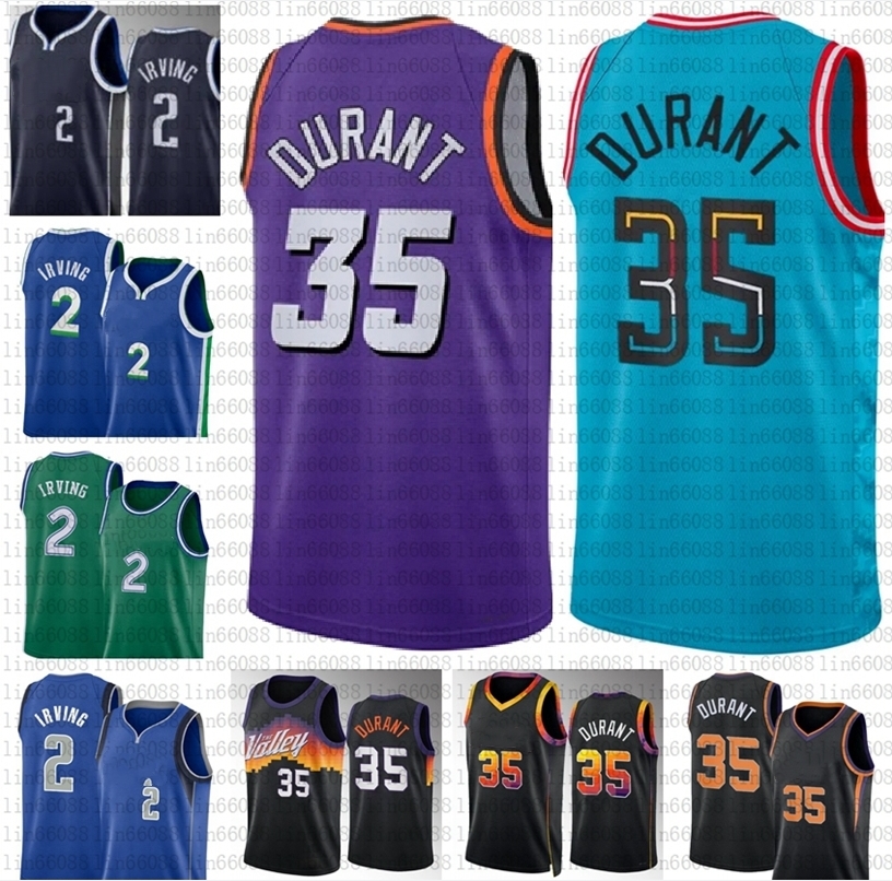 

Maverick Kyrie Irving Basketball Jerseys Sun Kevin Durant jersey, As