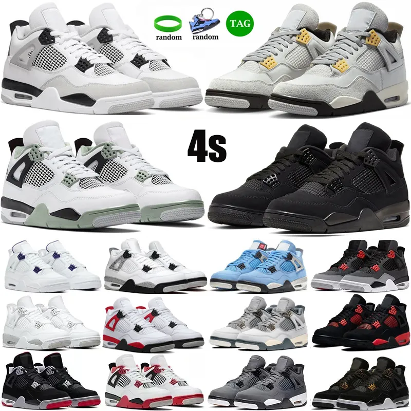 

4 4s men women basketball shoes top quality outdoors military black cat red thunder photon dust seafoam trainers outdoor sports sneakers eur 3647, Intersport #19
