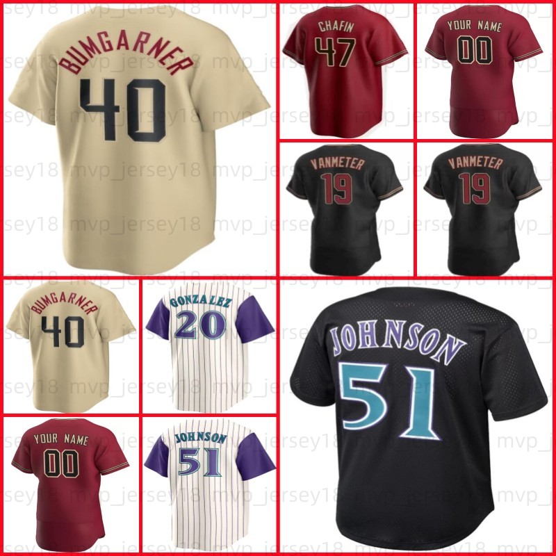

51 Randy Johnson Baseball Jersey 40 Madison Bumgarner 4 Ketel Marte Corbin Carroll Luis Gonzalez Zac Gallen Carson Kelly Christian Walker Jerseys 51, Men jersey