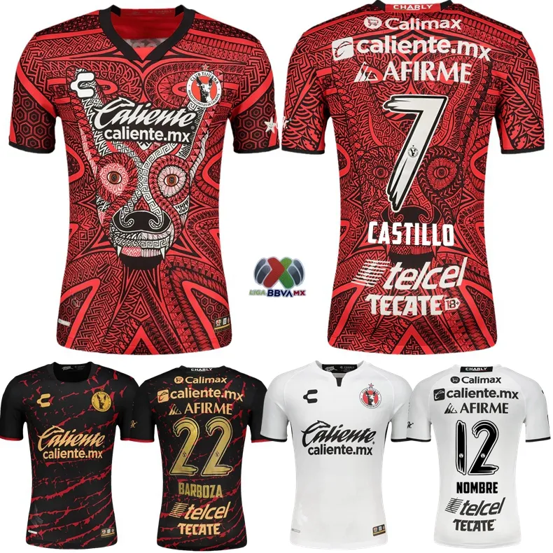 

2023 Tijuana de Xolos soccer jerseys 22 23 Club MANOTAS Martinez Angulo Castillo ROSA home away football shirt, Away mx liga jersey